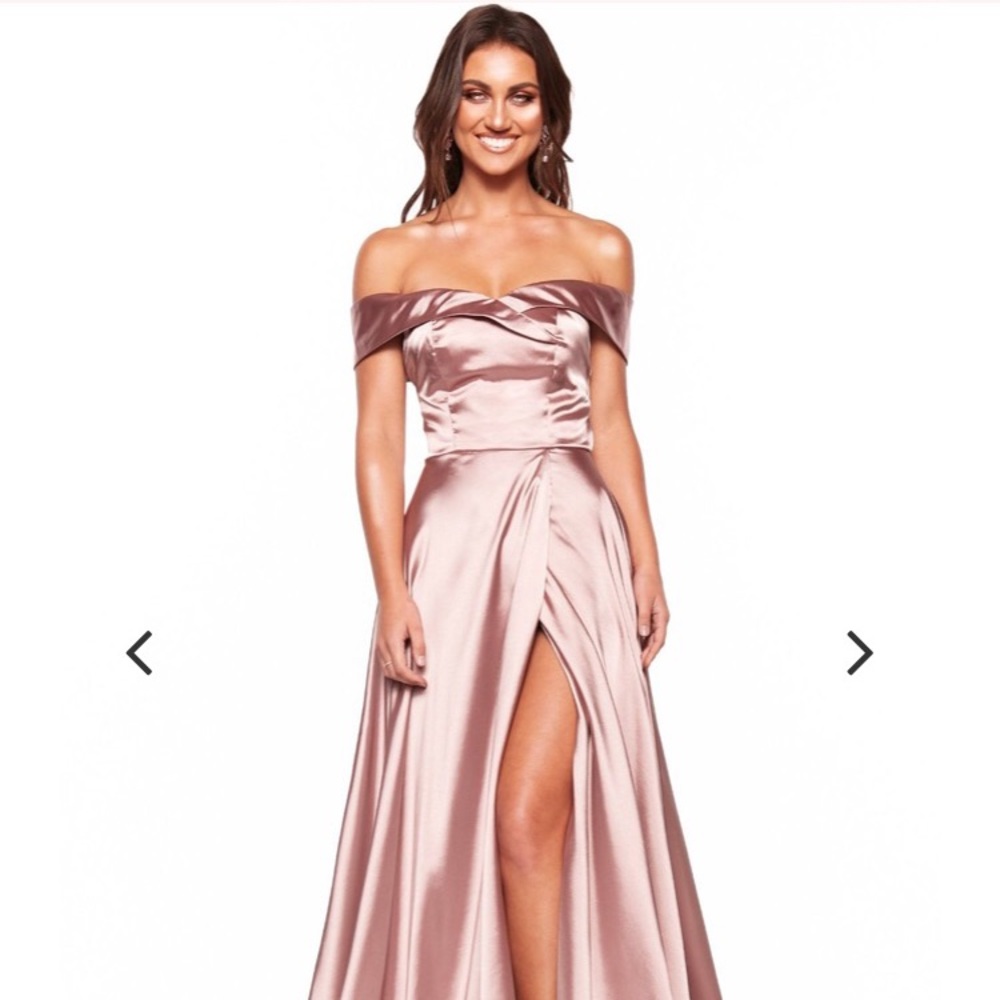 Lavender Satin A&N Luxe Label Prom Dress